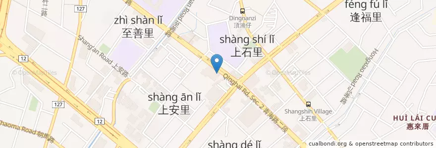 Mapa de ubicacion de 迦南園 en Taiwan, 臺中市, 西屯區.