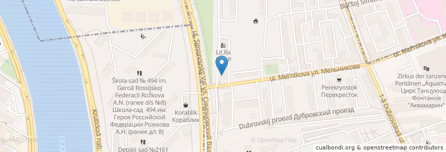 Mapa de ubicacion de Анталбанк en Russie, District Fédéral Central, Moscou.