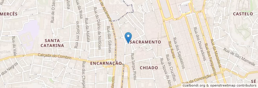 Mapa de ubicacion de Nood en 葡萄牙, Área Metropolitana De Lisboa, Lisboa, Grande Lisboa, 里斯本.
