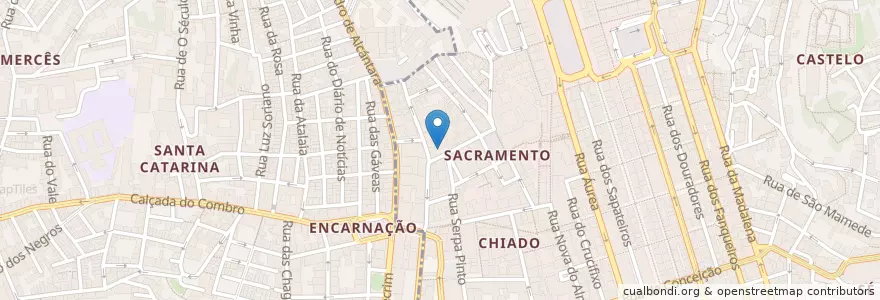 Mapa de ubicacion de Chiado Terasse en Португалия, Área Metropolitana De Lisboa, Лиссабон, Grande Lisboa, Лиссабон.