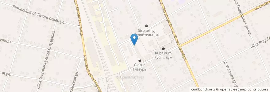 Mapa de ubicacion de Автомойка на Гагарина en Russie, District Fédéral Du Sud, Oblast De Volgograd, Фроловский Район, Городской Округ Фролово.