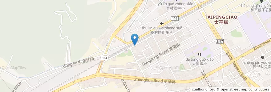 Mapa de ubicacion de 心程咖啡 輕食house en 臺灣, 新北市, 樹林區.