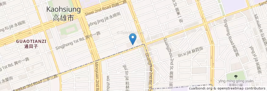 Mapa de ubicacion de Subway en 臺灣, 高雄市, 苓雅區.