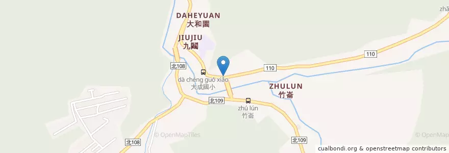 Mapa de ubicacion de 三峽九鬮香腸 en 타이완, 신베이 시, 싼샤 구.