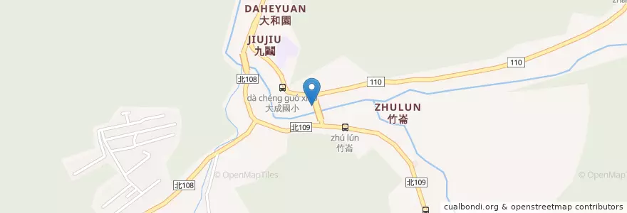 Mapa de ubicacion de 成豐亭 en Taiwan, Neu-Taipeh, Sanxia.