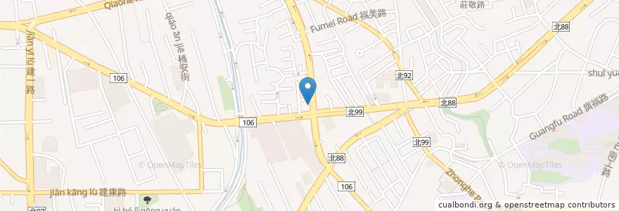 Mapa de ubicacion de 万計撈麵 en Taiwan, Nuova Taipei, Džonghė.