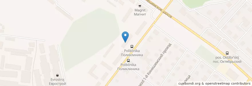 Mapa de ubicacion de Аптека en Russie, District Fédéral Central, Oblast De Kostroma, Костромской Район, Городской Округ Кострома.
