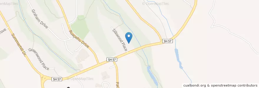 Mapa de ubicacion de Palmerston North City en ニュージーランド, マナワツ・ワンガヌイ, Palmerston North City.