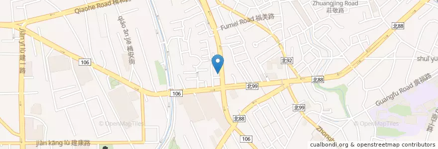 Mapa de ubicacion de 允安牙醫診所 en 타이완, 신베이 시, 중허 구.