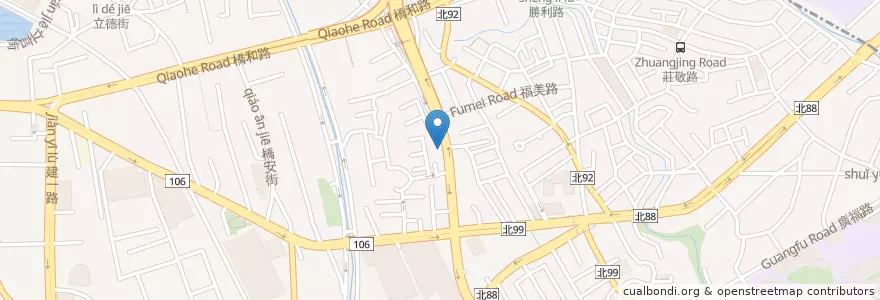 Mapa de ubicacion de 萊亞涮涮鍋 en تايوان, تايبيه الجديدة, 中和區.