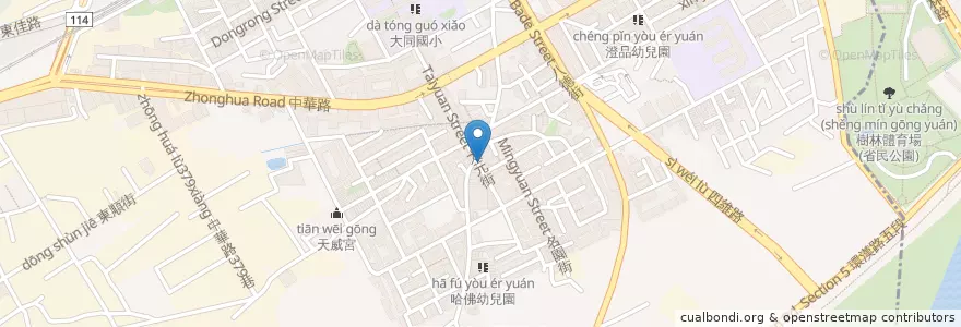 Mapa de ubicacion de 正宗羊肉焿 en 臺灣, 新北市, 樹林區.