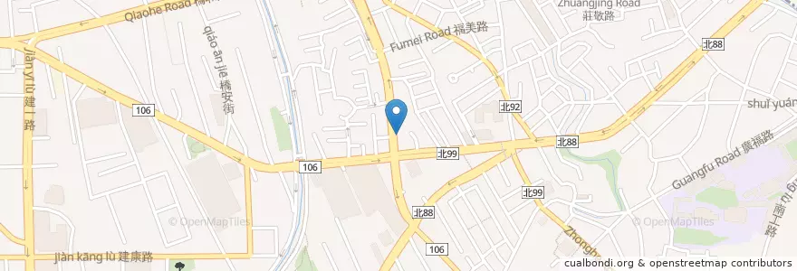 Mapa de ubicacion de 中和李內科診所 en Тайвань, Новый Тайбэй, 中和區.