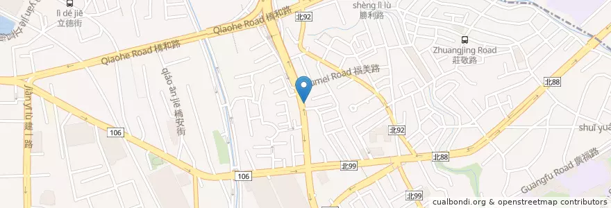 Mapa de ubicacion de 潔生牙醫診所 en تايوان, تايبيه الجديدة, 中和區.
