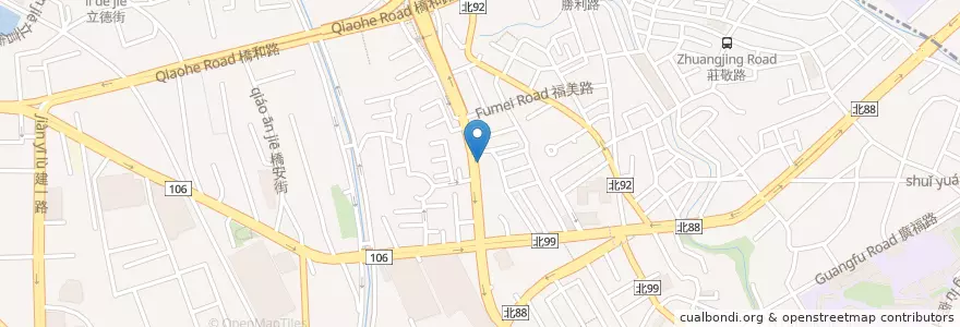 Mapa de ubicacion de 祥逸老人長期照顧中心 en Тайвань, Новый Тайбэй, 中和區.