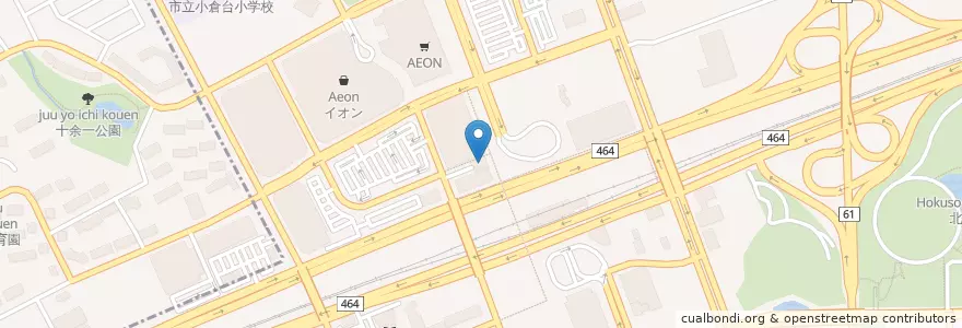 Mapa de ubicacion de 京葉銀行 千葉ニュータウン支店 en اليابان, 千葉県, 印西市.