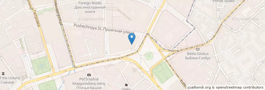 Mapa de ubicacion de Теремок en Rusia, Distrito Federal Central, Москва, Distrito Administrativo Central, Тверской Район.