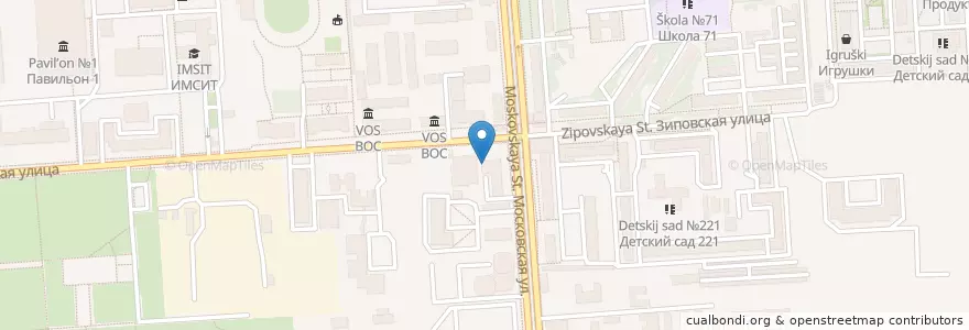 Mapa de ubicacion de ЁХА кафе en Russland, Föderationskreis Südrussland, Region Krasnodar, Городской Округ Краснодар.