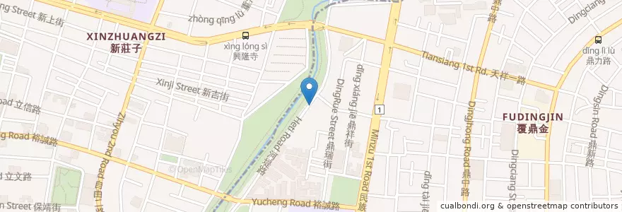 Mapa de ubicacion de 歐啦西班牙館 en Taiwan, Kaohsiung, Sanmin, Zuoying.