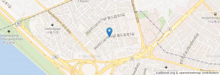 Mapa de ubicacion de Ace en Corea Del Sud, Seul, 마포구, 합정동.