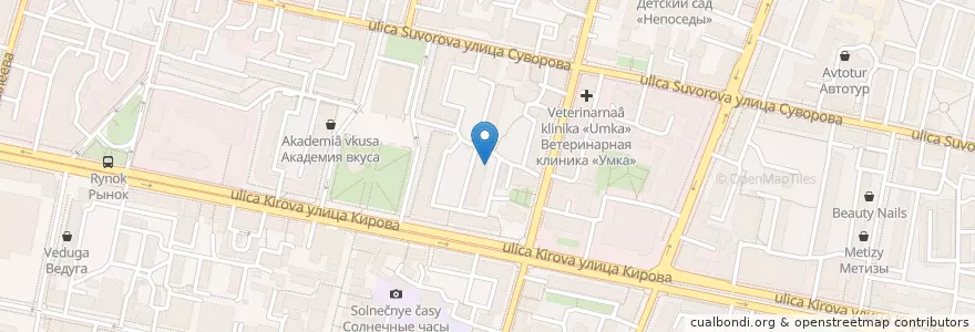 Mapa de ubicacion de Медицинский центр «Айболит» en ロシア, 中央連邦管区, カルーガ州, Городской Округ Калуга.