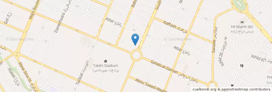 Mapa de ubicacion de بانک صادرات en Irão, استان خراسان رضوی, شهرستان مشهد, Mashhad, بخش مرکزی شهرستان مشهد.