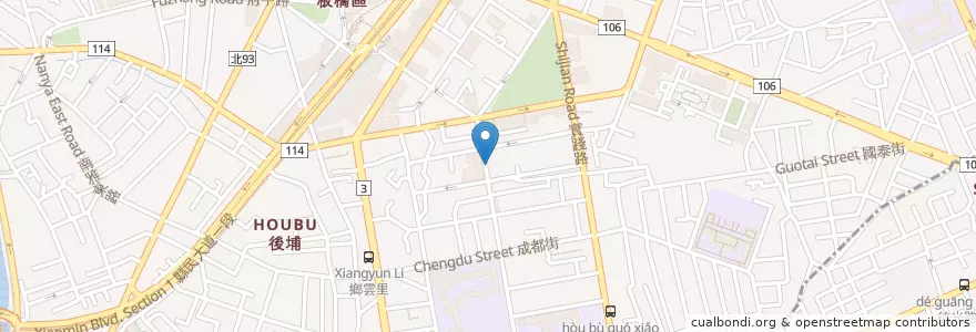 Mapa de ubicacion de 聯邦商業銀行 en 臺灣, 新北市, 板橋區.