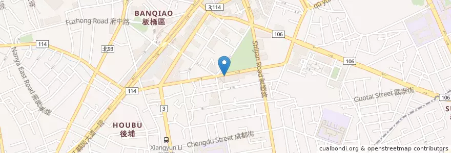 Mapa de ubicacion de 華爾滋 en تايوان, تايبيه الجديدة, 板橋區.