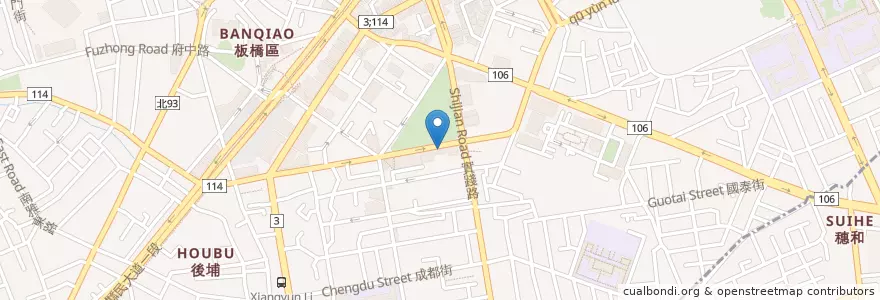 Mapa de ubicacion de 嘉得牙醫 en 타이완, 신베이 시, 반차오 구.
