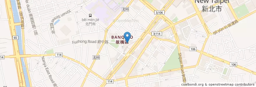 Mapa de ubicacion de Artco Cafe en تايوان, تايبيه الجديدة, 板橋區.