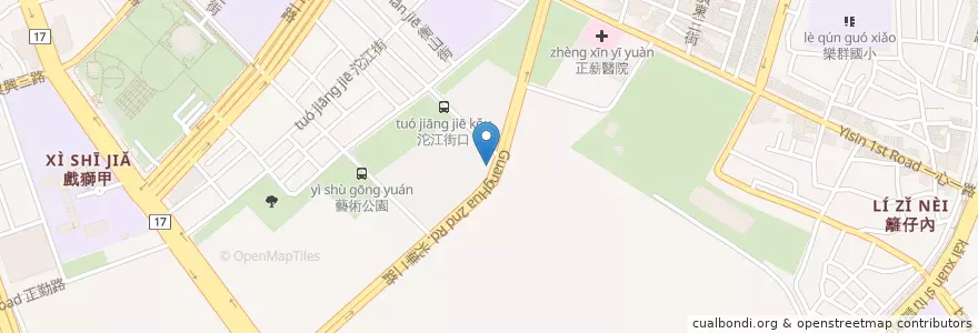 Mapa de ubicacion de 費奧納咖啡 en تایوان, کائوهسیونگ, 前鎮區.