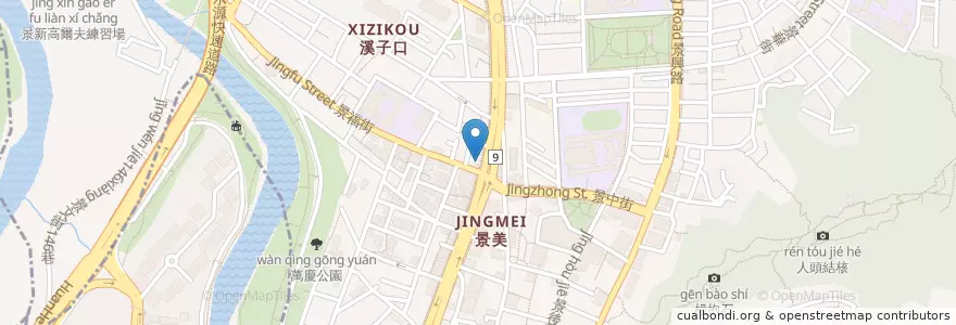 Mapa de ubicacion de 鶯歌阿婆壽司 en 台湾, 新北市, 台北市, 文山区.