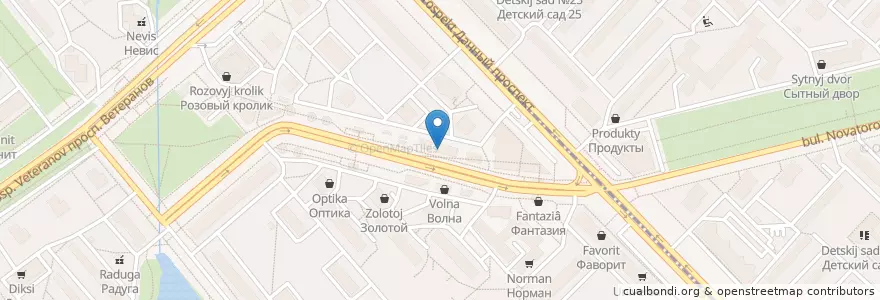 Mapa de ubicacion de Суши Шоп en Russia, Northwestern Federal District, Leningrad Oblast, Saint Petersburg, Кировский Район, Округ Дачное.