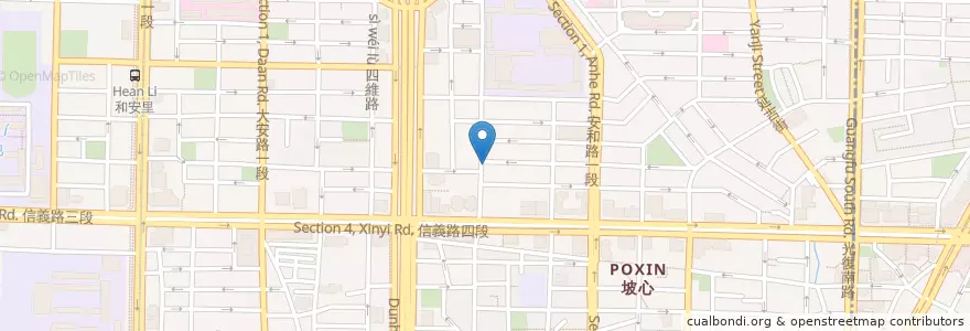 Mapa de ubicacion de Pico Pico en تایوان, 新北市, تایپه, 大安區.