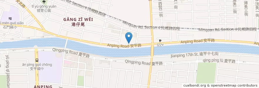 Mapa de ubicacion de 依蕾特布丁 en Taiwan, 臺南市.