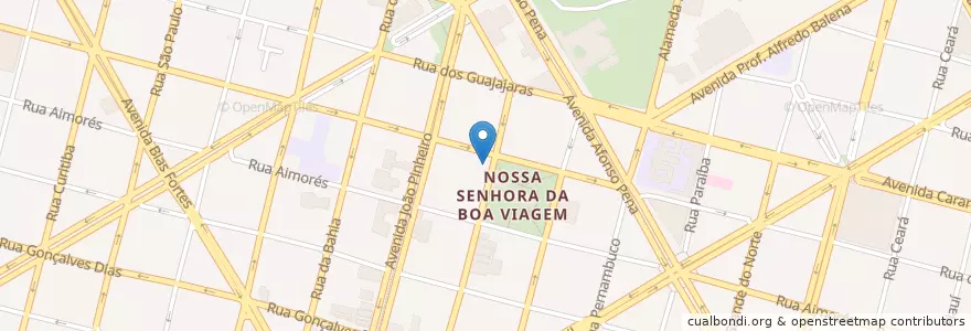 Mapa de ubicacion de Bar Clube da Esquina en ブラジル, 南東部地域, ミナス ジェライス, Região Geográfica Intermediária De Belo Horizonte, Região Metropolitana De Belo Horizonte, Microrregião Belo Horizonte, ベロオリゾンテ.