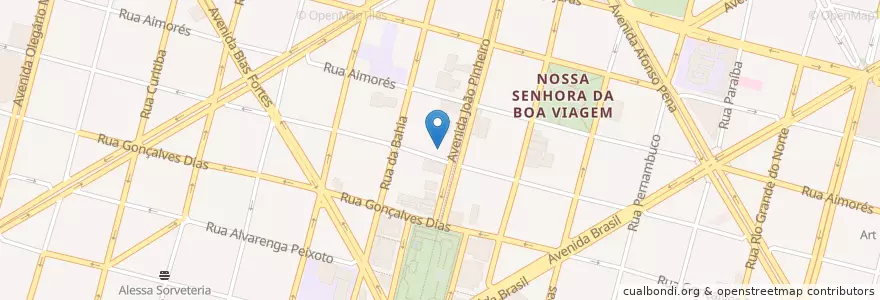 Mapa de ubicacion de Santander en 브라질, 남동지방, 미나스제라이스, Região Geográfica Intermediária De Belo Horizonte, Região Metropolitana De Belo Horizonte, Microrregião Belo Horizonte, 벨루오리존치.