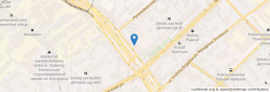 Mapa de ubicacion de Ренессанс Кредит en Rússia, Distrito Federal Central, Москва, Центральный Административный Округ, Басманный Район.