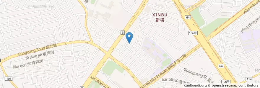 Mapa de ubicacion de 嘉祥漢堡店 en 臺灣, 新北市, 板橋區.