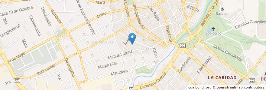 Mapa de ubicacion de Taller Del Artista Joel Jover en 쿠바, Camagüey, Camagüey, Ciudad De Camagüey.