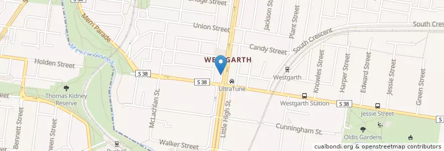 Mapa de ubicacion de Camus en 澳大利亚, 维多利亚州, City Of Darebin.