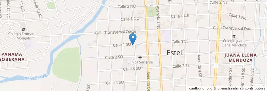 Mapa de ubicacion de Farmacia San Sebastian en Никарагуа, Estelí, Estelí (Municipio), Estelí.