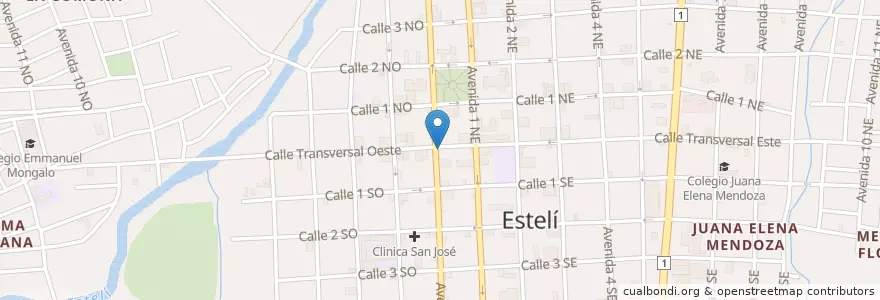 Mapa de ubicacion de Farmacia Estelí en Никарагуа, Estelí, Estelí (Municipio), Estelí.