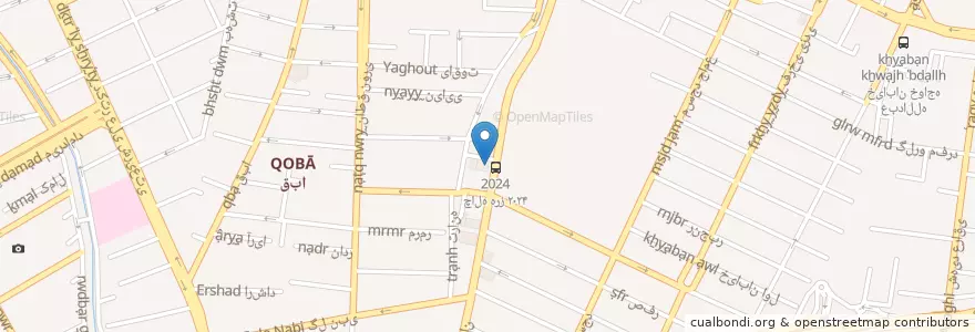 Mapa de ubicacion de کافه هـ en Irão, Teerã, شهرستان تهران, Teerã, بخش مرکزی شهرستان تهران.