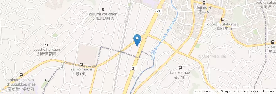 Mapa de ubicacion de Times en Japon, Préfecture De Kanagawa, 横浜市, 南区.
