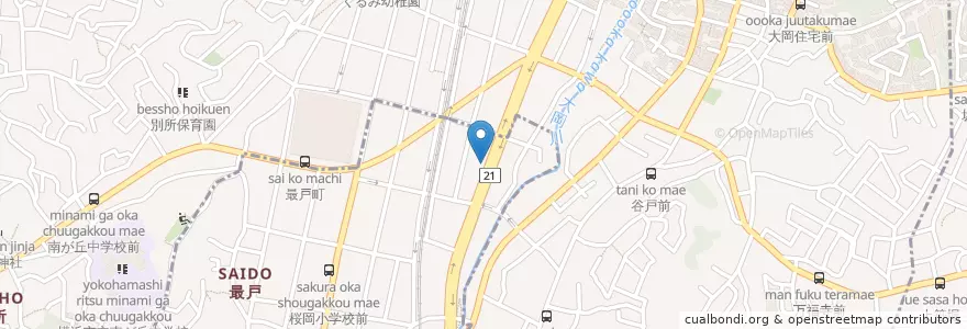 Mapa de ubicacion de スナック おあしす en 日本, 神奈川県, 横浜市, 南区.