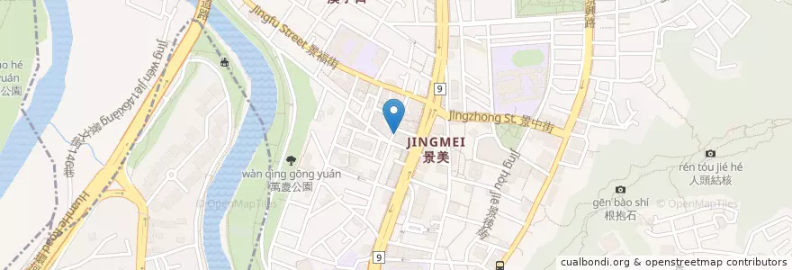 Mapa de ubicacion de 陽春麵 en تايوان, تايبيه الجديدة, 文山區.