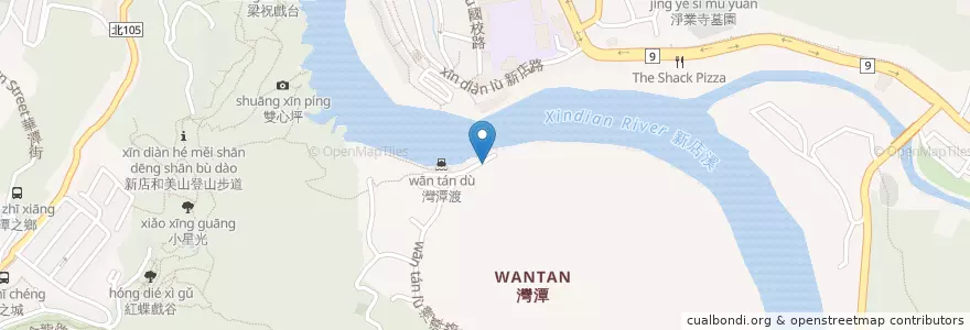 Mapa de ubicacion de 地母宮 en Taiwan, 新北市, 新店區.