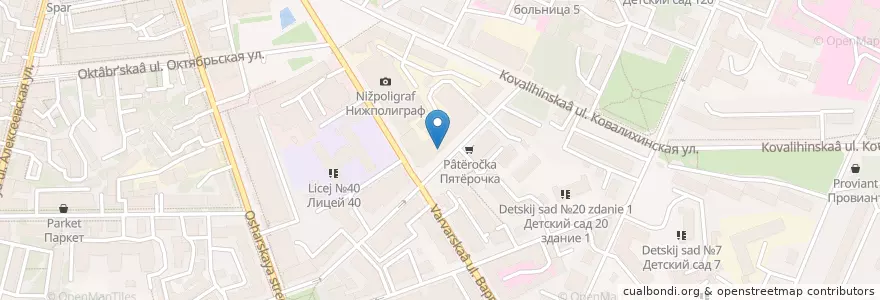 Mapa de ubicacion de Harat's Pub en Russia, Circondario Federale Del Volga, Нижегородская Область, Городской Округ Нижний Новгород.