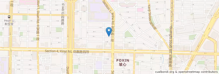Mapa de ubicacion de Sappho Live en Tayvan, 新北市, Taipei, 大安區.