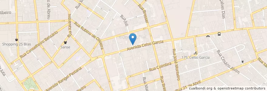 Mapa de ubicacion de Churrascaria Nova trilha en 巴西, 东南部, 圣保罗, Região Geográfica Intermediária De São Paulo, Região Metropolitana De São Paulo, Região Imediata De São Paulo, 聖保羅.
